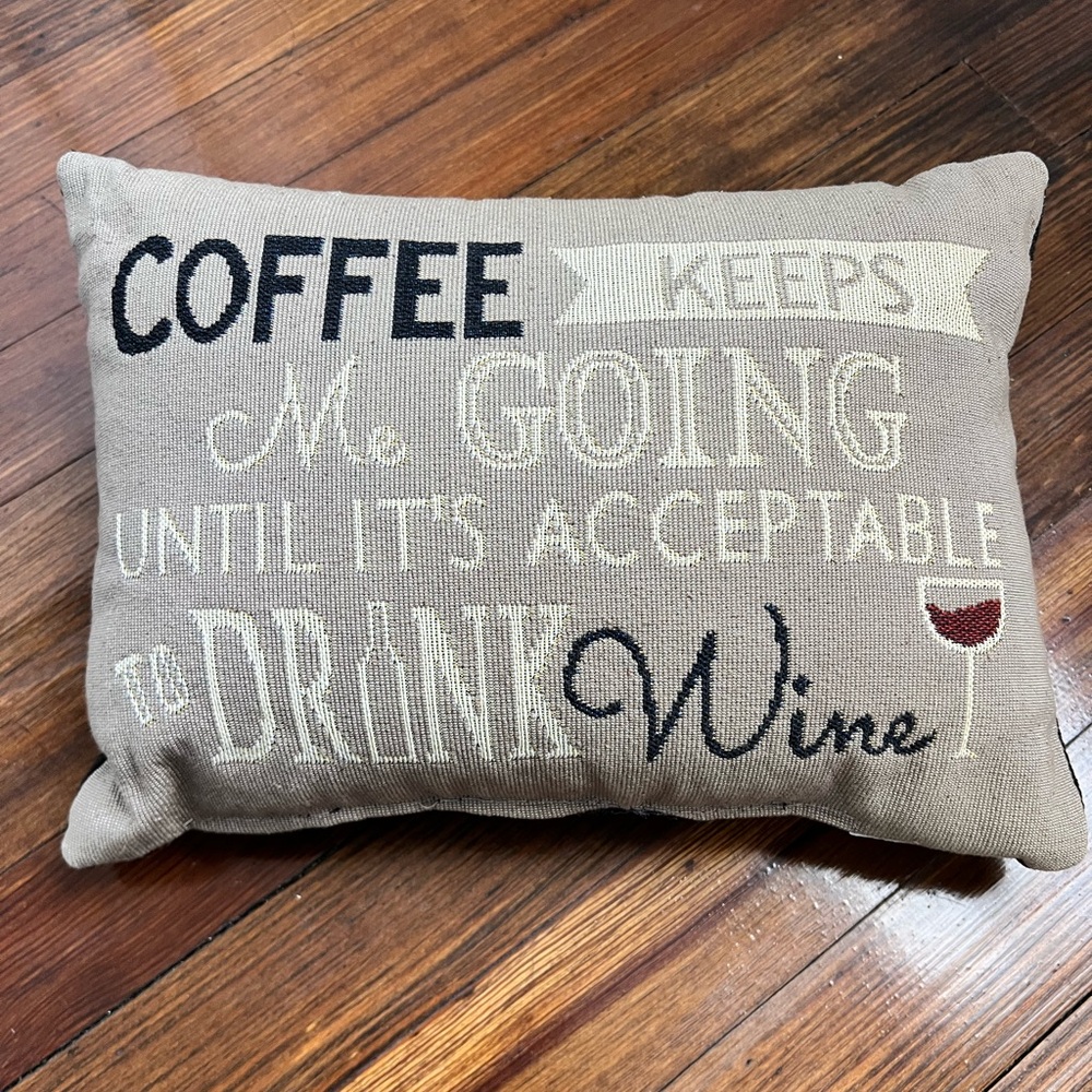 Wine lover’s accent pillow